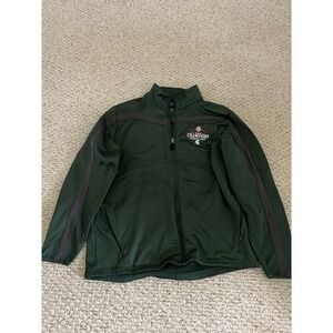 Michigan State Spartans Rose Bowl Game 2014 Quarter zip Green Size Adult Large